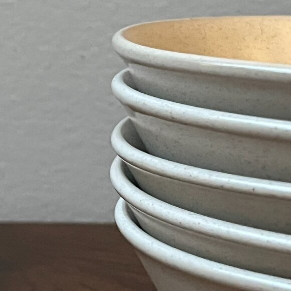 Noritake Folkstone 5 Cereal Bowls Happy Time 8541 Genuine Stoneware Red Flower - Picture 6 of 10